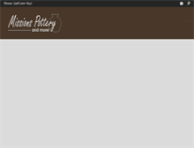 Tablet Screenshot of missionspotteryandmore.com
